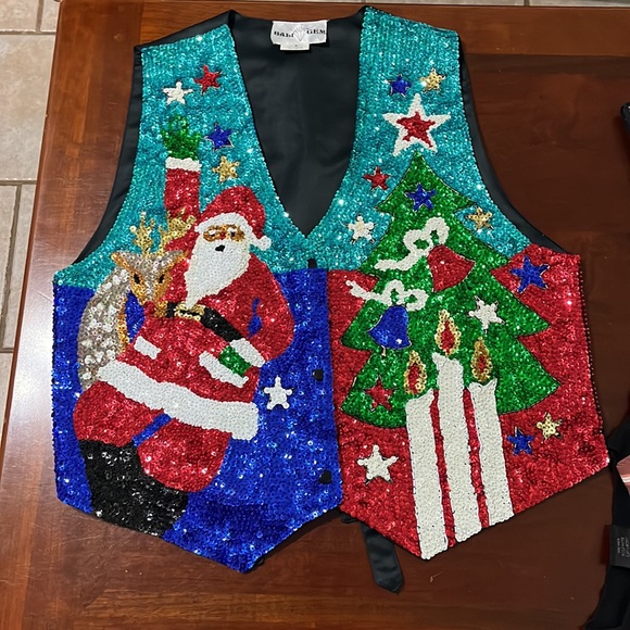 Santa sequin vest - Picture 9 of 10